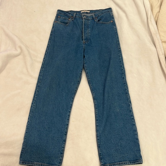 Levi’s Ribcage Straight Ankle Jeans High Rise - Picture 1 of 3